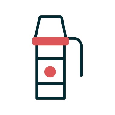 Termo Flask simgesinin vektör illüstrasyonu