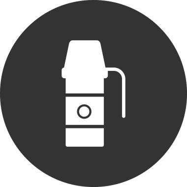 Termo Flask simgesinin vektör illüstrasyonu