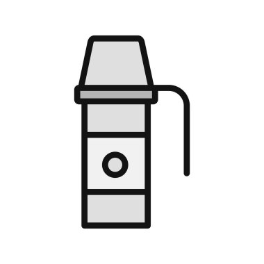 Termo Flask simgesinin vektör illüstrasyonu