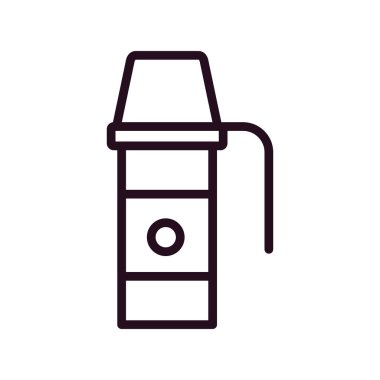 Termo Flask simgesinin vektör illüstrasyonu