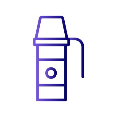 Termo Flask simgesinin vektör illüstrasyonu