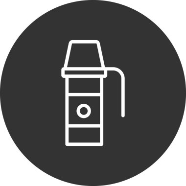 Termo Flask simgesinin vektör illüstrasyonu