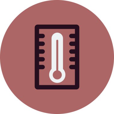 termometre simgesi vektör illüstrasyonu 