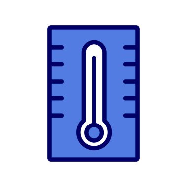 termometre simgesi vektör illüstrasyonu 