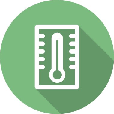 Termometre. Web simgesi basit illüstrasyon 