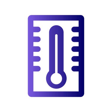 Termometre. Web simgesi basit illüstrasyon 