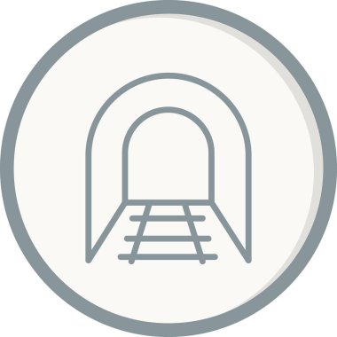 Tünel simgesinin vektör illüstrasyonu