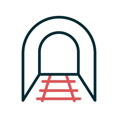 Tünel simgesinin vektör illüstrasyonu