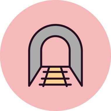 Tünel simgesinin vektör illüstrasyonu