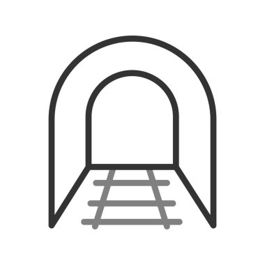 Tünel simgesinin vektör illüstrasyonu