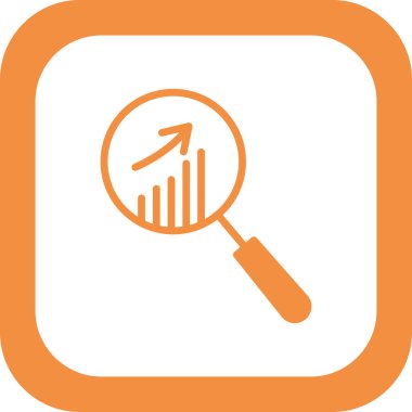 Pazar araştırması simgesi. Vektör çizim