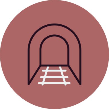 Tünel simgesinin vektör illüstrasyonu