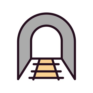 Tünel simgesinin vektör illüstrasyonu