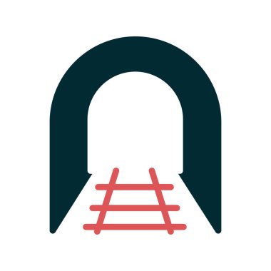 Tünel simgesinin vektör illüstrasyonu