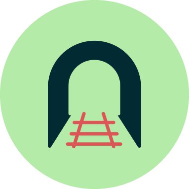 Tünel simgesinin vektör illüstrasyonu