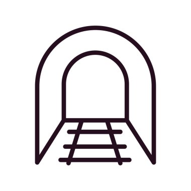 Tünel simgesinin vektör illüstrasyonu