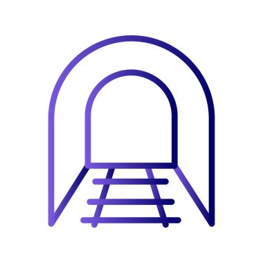 Tünel simgesinin vektör illüstrasyonu