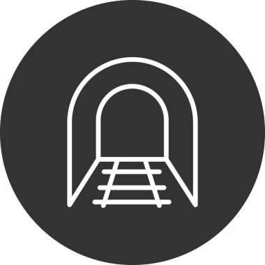 Tünel simgesinin vektör illüstrasyonu