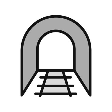 Tünel simgesinin vektör illüstrasyonu