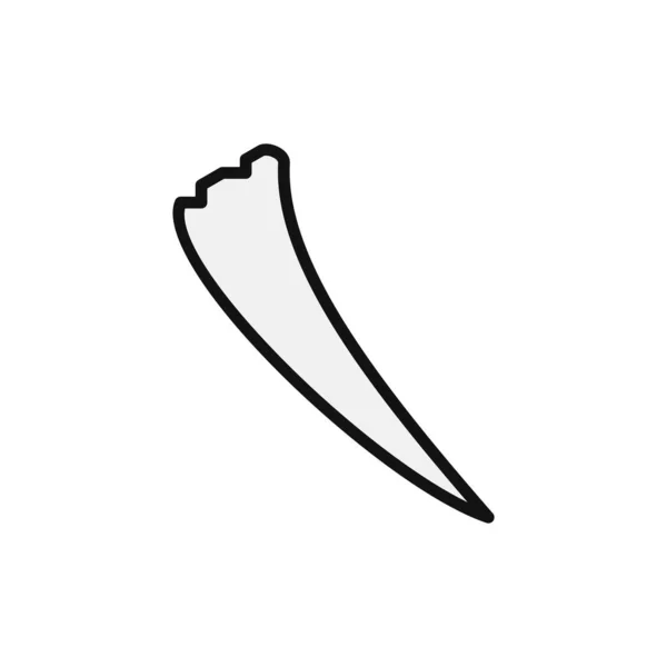Illustration Vectorielle Icône Tusk — Image vectorielle
