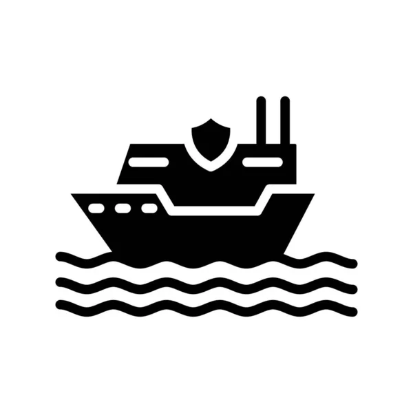 Cruise Ship Vector Line Icon — Stock Vector