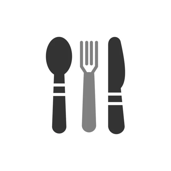 Spoon Fork Knife Cutlery Vector Illustration — Vettoriale Stock