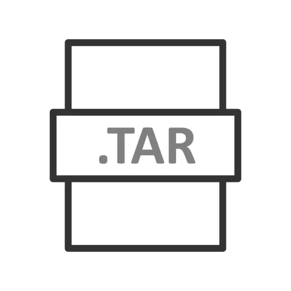 Tar File Format Simple Vector Illustration — Stockvektor