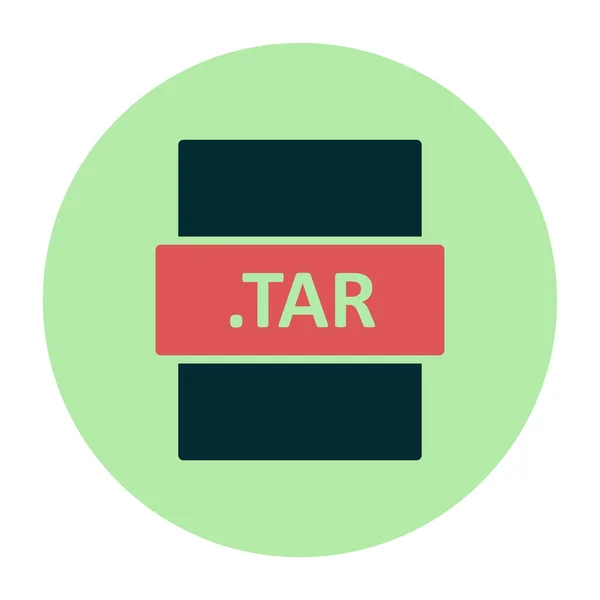 Tar File Format Simple Vector Illustration — Vetor de Stock