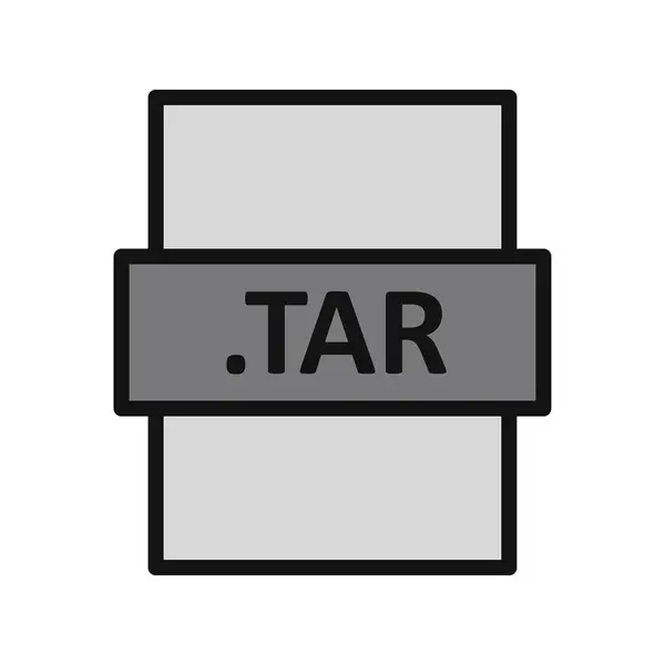 Tar File Format Simple Vector Illustration — Stockvektor