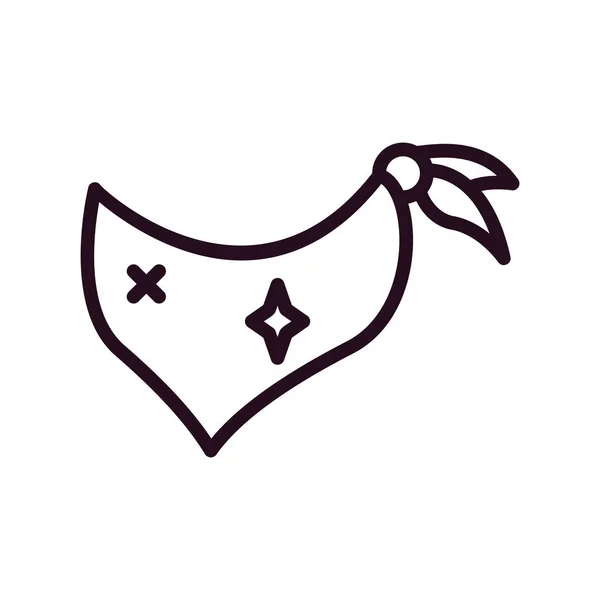Vektor Illustration Des Bandana Symbols — Stockvektor