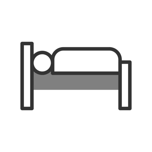 Bed Web Icoon Vector Illustratie — Stockvector