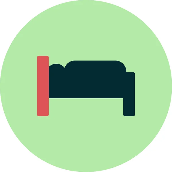 Bett Web Icon Vektor Illustration — Stockvektor