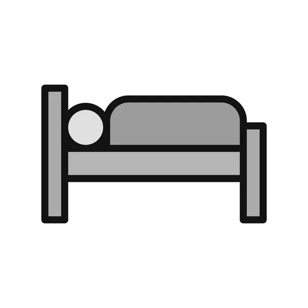 Bed Web Icoon Vector Illustratie — Stockvector