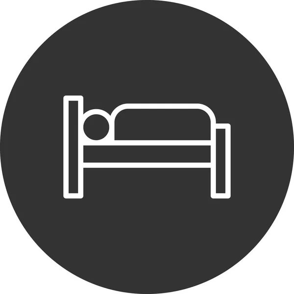 Bed Web Icoon Vector Illustratie — Stockvector