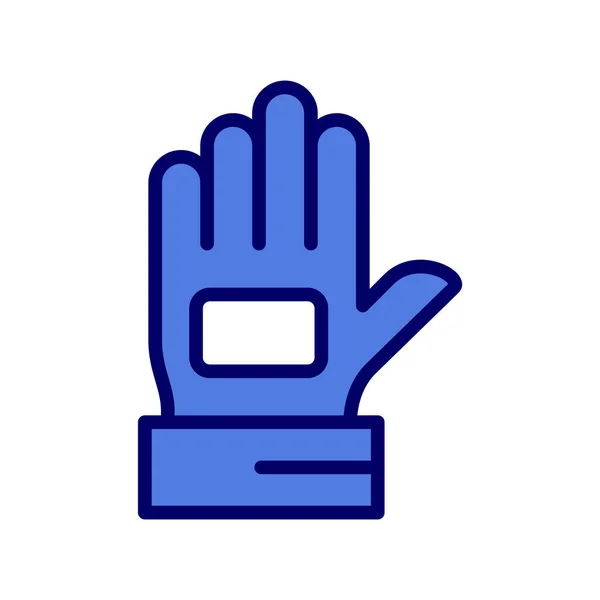 Single Glove Icon Vector Illustration — Vettoriale Stock