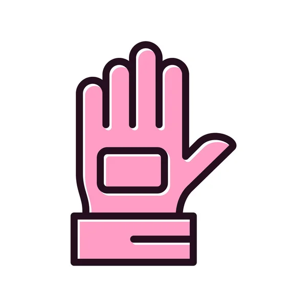Single Glove Icon Vector Illustration — Stock Vector