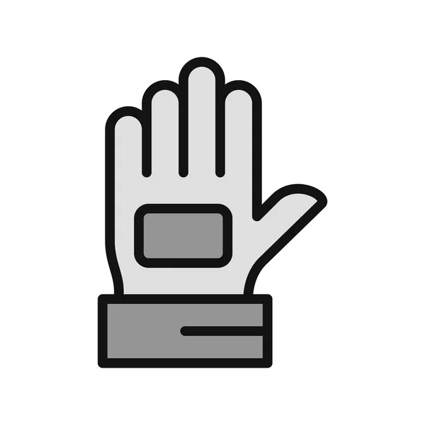Single Glove Icon Vector Illustration —  Vetores de Stock