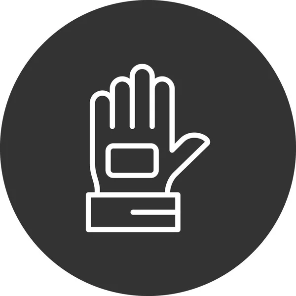 Single Glove Icon Vector Illustration — Image vectorielle