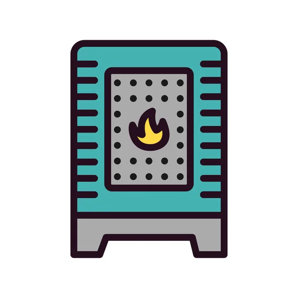 Vector Illustration Modern Heater Icon — стоковый вектор