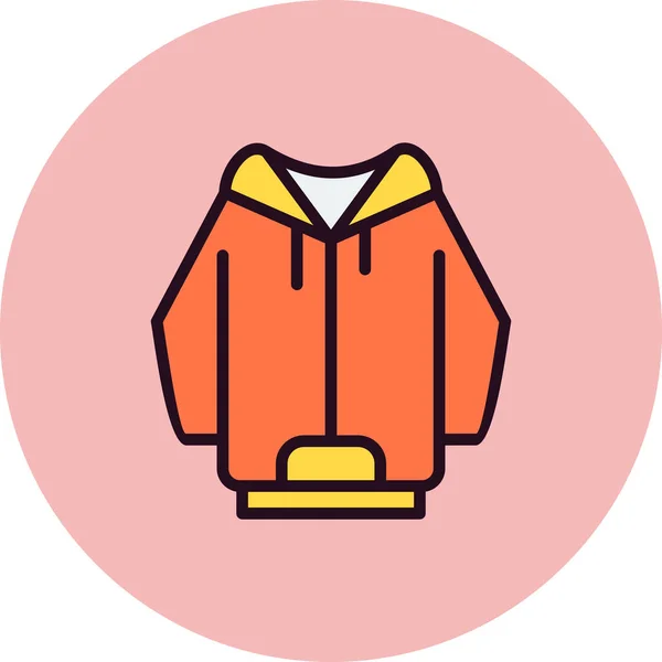 Hoodie Icon Vector Illustration — Stock Vector