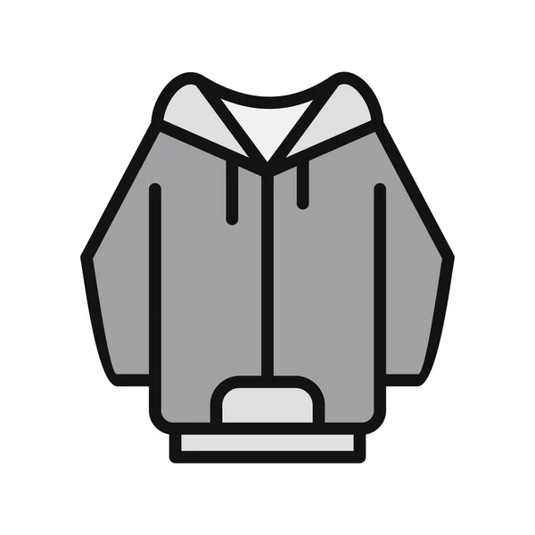 Hoodie Ikonen Vektorillustration — Stock vektor