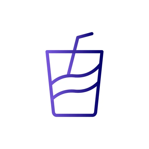 Vector Illustration Single Drink Icon — Stock Vector