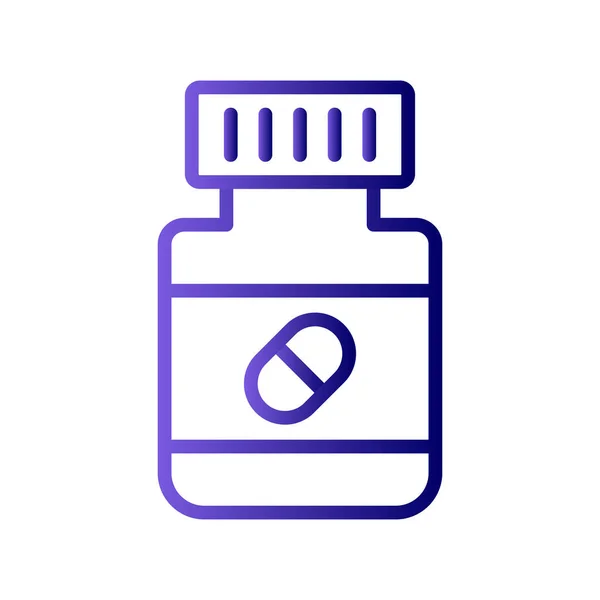Pills Vector Glyph Color Icon — Stock Vector