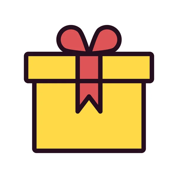 Geschenk Box Symbol Vektor Illustration — Stockvektor