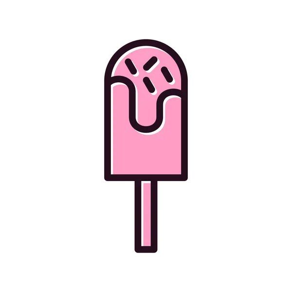 Διανυσματική Απεικόνιση Του Εικονιδίου Popsicle — Διανυσματικό Αρχείο