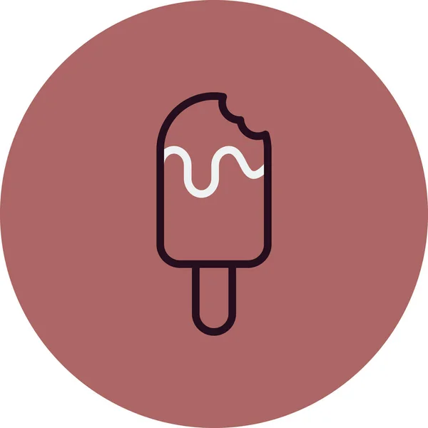 Vector Illustration Popsicle Icon — 스톡 벡터