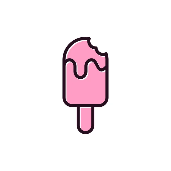 Vector Illustration Popsicle Icon — Archivo Imágenes Vectoriales