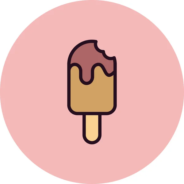Vector Illustration Popsicle Icon — Image vectorielle