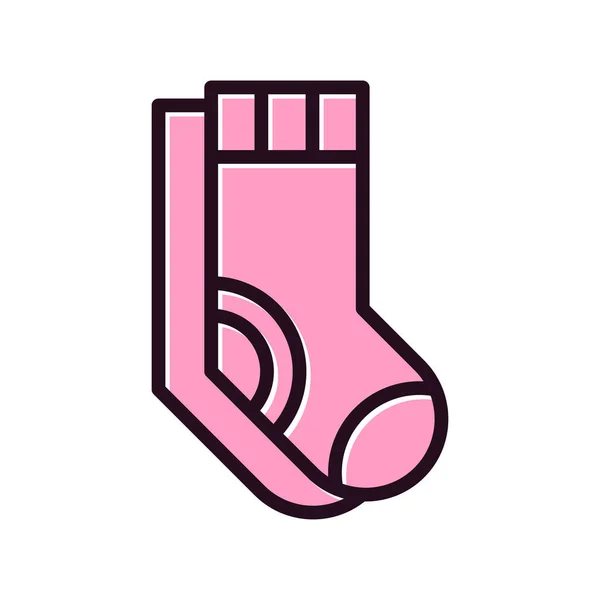 Socken Symbol Vektorabbildung — Stockvektor