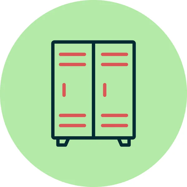 Vector Illustration Locker Icon — Vetor de Stock